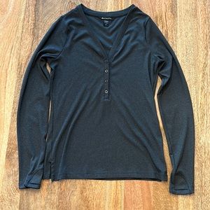 Athleta women gray henley size small